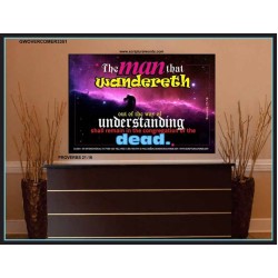 UNDERSTANDING   Inspirational Bible Verse Framed   (GWOVERCOMER3351)   "62x44"