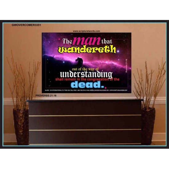 UNDERSTANDING   Inspirational Bible Verse Framed   (GWOVERCOMER3351)   