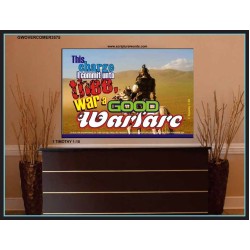 WARFARE   Bible Verses Frames Online   (GWOVERCOMER3575)   "62x44"