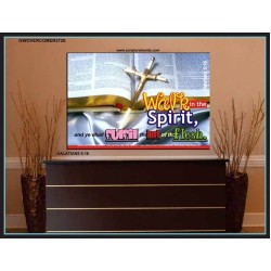 WALK IN THE SPIRIT   Framed Bible Verse   (GWOVERCOMER3720)   "62x44"