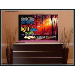 YE ARE LIGHT   Bible Verse Frame for Home   (GWOVERCOMER3735)   "62x44"