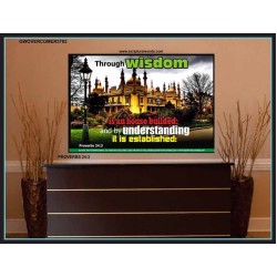 WISDOM AND UNDERSTANDING   Scripture Wall Art   (GWOVERCOMER3782)   "62x44"