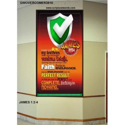 VARIOUS TRIALS   Bible Verse Frame Online   (GWOVERCOMER3810)   "44X62"