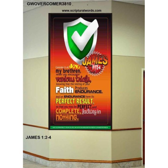 VARIOUS TRIALS   Bible Verse Frame Online   (GWOVERCOMER3810)   