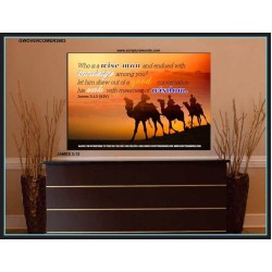 WISDOM   Christian Artwork Frame   (GWOVERCOMER3903)   "62x44"