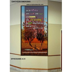 ALL BITTERNESS   Christian Quotes Framed   (GWOVERCOMER3905)   