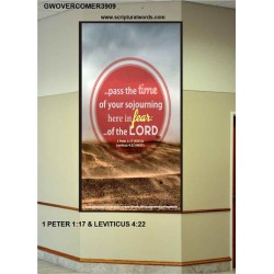 THE TIME OF YOUR SOJOURNING   Frame Bible Verse   (GWOVERCOMER3909)   