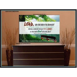 WHO SHALL ABIDE IN THY TABERNACLE   Decoration Wall Art   (GWOVERCOMER4049)   "62x44"