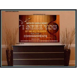 SEEK GOD WITH YOUR WHOLE HEART   Christian Quote Frame   (GWOVERCOMER4265)   