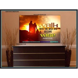 WALK WITH THE WISE   Framed Bible Verses   (GWOVERCOMER4293)   "62x44"