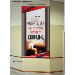 USE HOSPITALITY   Modern Christian Wall Dcor Frame   (GWOVERCOMER4667)   "44X62"