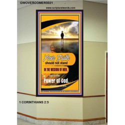 YOUR FAITH   Encouraging Bible Verses Framed   (GWOVERCOMER5021)   