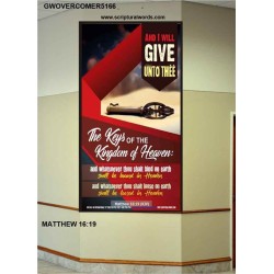 WHATSOEVER THOU SHALT BIND ON EARTH   Printable Bible Verses to Framed   (GWOVERCOMER5166)   "44X62"