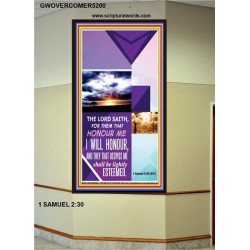 THEM THAT HONOUR ME   Christian Framed Wall Art   (GWOVERCOMER5200)   