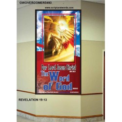 THE WORD OF GOD   Framed Religious Wall Art    (GWOVERCOMER5493)   