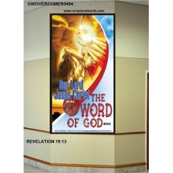 THE WORD OF GOD   Bible Verse Wall Art   (GWOVERCOMER5494)   