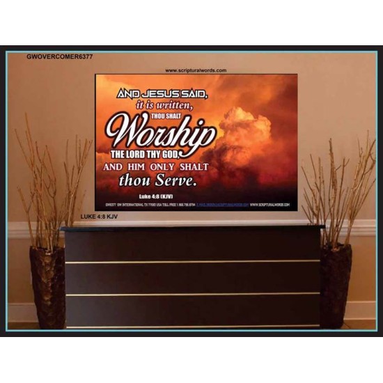 WORSHIP   Home Decor Art   (GWOVERCOMER6377)   