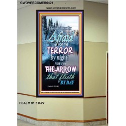 THE TERROR BY NIGHT   Printable Bible Verse to Framed   (GWOVERCOMER6421)   