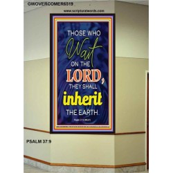 WAIT ON THE LORD   contemporary Christian Art Frame   (GWOVERCOMER6519)   "44X62"