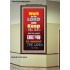 WAIT ON THE LORD   Bible Verses Wall Art Acrylic Glass Frame   (GWOVERCOMER6535)   "44X62"