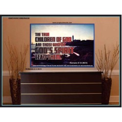 TRUE CHILDREN OF GOD   Christian Quote Framed   (GWOVERCOMER6538)   "62x44"