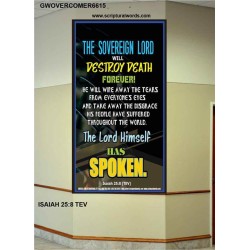 THE SOVEREIGN LORD   Framed Office Wall Decoration   (GWOVERCOMER6615)   