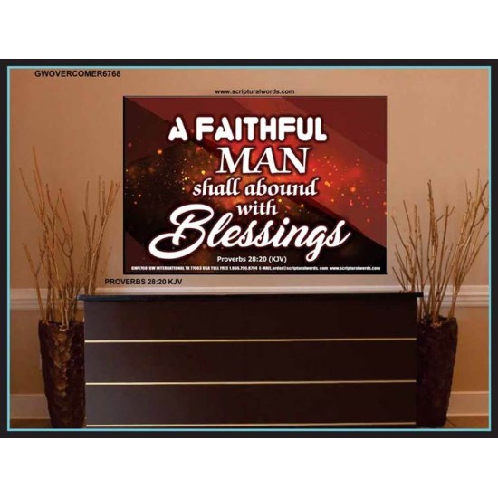 A FAITHFUL MAN   Sanctuary Paintings Frame   (GWOVERCOMER6768)   
