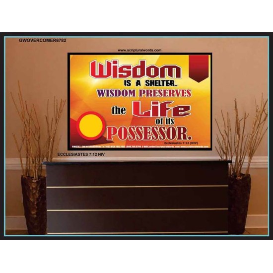 WISDOM   Framed Bible Verse   (GWOVERCOMER6782)   