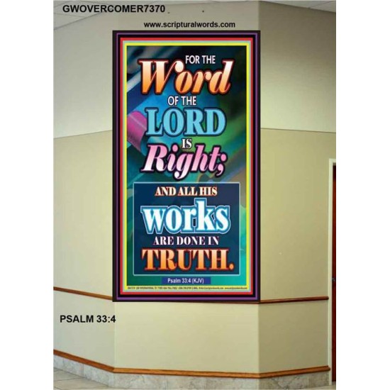 WORD OF THE LORD   Contemporary Christian poster   (GWOVERCOMER7370)   