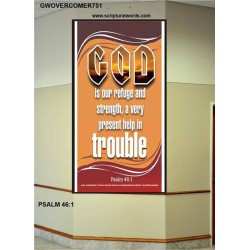 A VERY PRESENT HELP   Scripture Wood Frame Signs   (GWOVERCOMER751)   