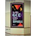 WITH GOD NOTHING SHALL BE IMPOSSIBLE   Frame Bible Verse   (GWOVERCOMER7564)   "44X62"