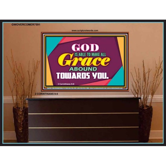 ABOUNDING GRACE   Printable Bible Verse to Framed   (GWOVERCOMER7591)   