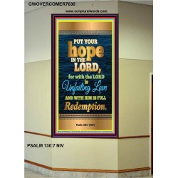 UNFAILING LOVE   Bible Scriptures on Love frame   (GWOVERCOMER7630)   "44X62"