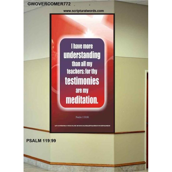 UNDERSTANDING   Contemporary Christian Poster   (GWOVERCOMER772)   