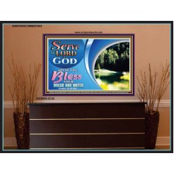 SERVE THE LORD   Encouraging Bible Verses Frame   (GWOVERCOMER7823)   