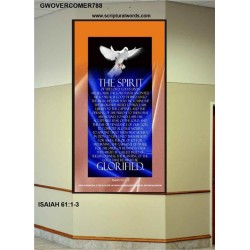 THE SPIRIT OF THE LORD DOETH MIGHTY THINGS   Framed Bible Verse   (GWOVERCOMER788)   