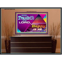 TRUST IN THE LORD   Framed Bedroom Wall Decoration   (GWOVERCOMER7920)   "62x44"