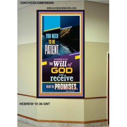THE WILL OF GOD   Inspirational Wall Art Wooden Frame   (GWOVERCOMER8000)   
