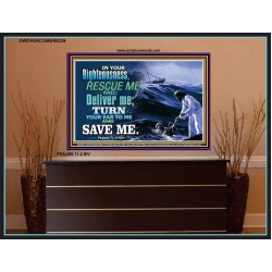 SAVE ME   Large Framed Scripture Wall Art   (GWOVERCOMER8329)   