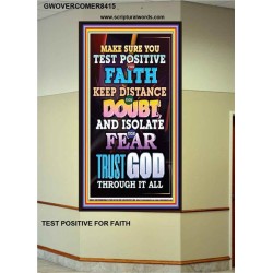 TRUST GOD AT ALL TIMES   Biblical Paintings Acrylic Glass Frame   (GWOVERCOMER8415)   "44X62"