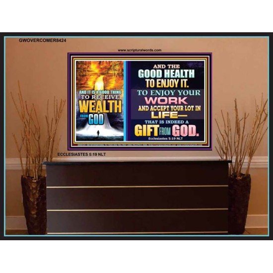 WEALTH FROM GOD   Art & Dcor Framed   (GWOVERCOMER8424)   