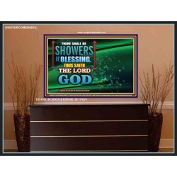 SHOWERS OF BLESSINGS   Encouraging Bible Verses Frame   (GWOVERCOMER8551L)   