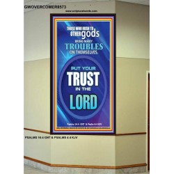 TRUST IN THE LORD   Framed Bible Verse   (GWOVERCOMER8573)   "44X62"