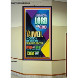 YAHWEH  OUR POWER AND MIGHT   Framed Office Wall Decoration   (GWOVERCOMER8656)   