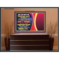BIBLICAL STAND ON SWEARING AND CURSING   Scripture Frame Signs   (GWOVERCOMER8991)   "62x44"