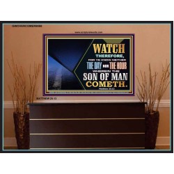 WATCH AND PRAY   Inspiration office art and wall dcor   (GWOVERCOMER9088)   "62x44"