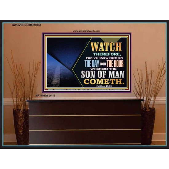 WATCH AND PRAY   Inspiration office art and wall dcor   (GWOVERCOMER9088)   