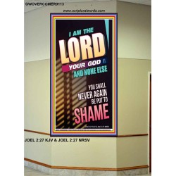 YOU SHALL NOT BE PUT TO SHAME   Bible Verse Frame for Home   (GWOVERCOMER9113)   