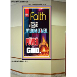 YOUR FAITH   Frame Bible Verse Online   (GWOVERCOMER9126)   