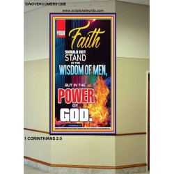 YOUR FAITH   Framed Bible Verses Online   (GWOVERCOMER9126B)   "44X62"
